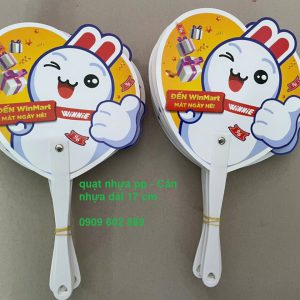 quạt nhựa cán dài, quạt nhựa chất lượng cao, quạt nhựa 8 dem