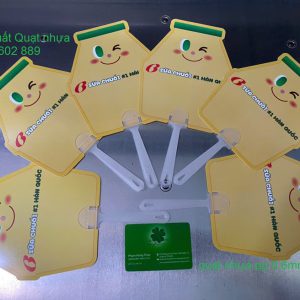 Quạt nhựa PP, quạt nhựa in offset UV, quạt nhựa sữa chuối # 1 Hàn Quốc